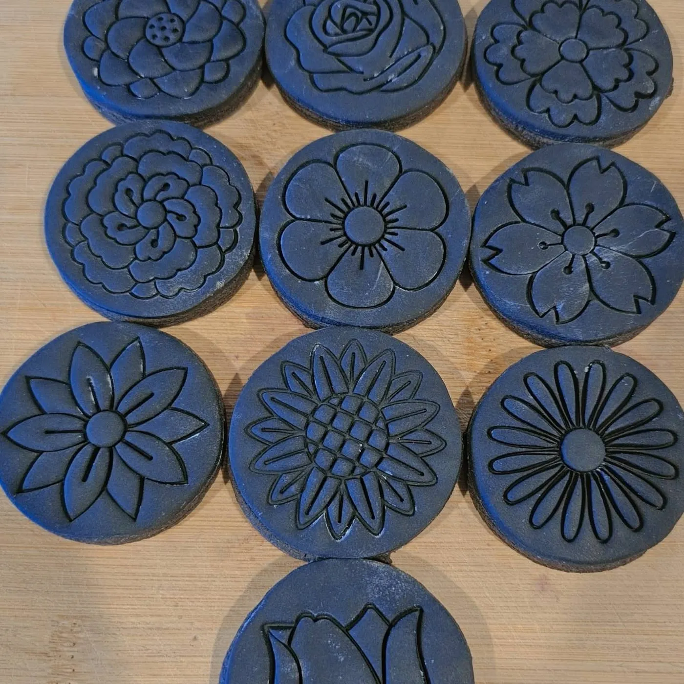 Navy florals